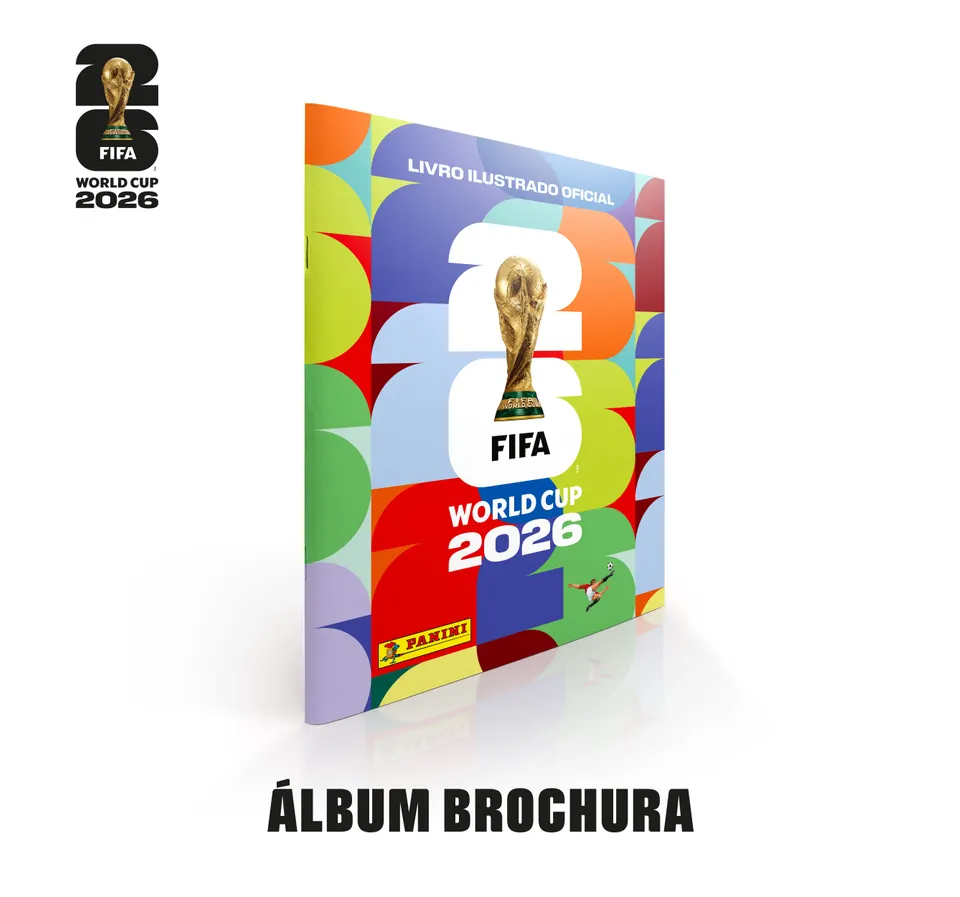 Álbum Capa Brochura oficial Panini Copa do Mundo 2026