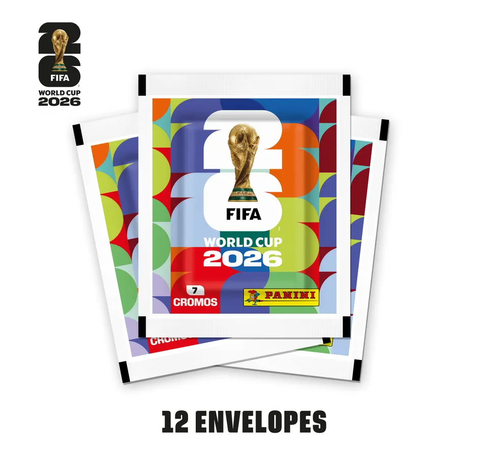 Pack 12 Envelopes oficial Panini Copa do Mundo 2026